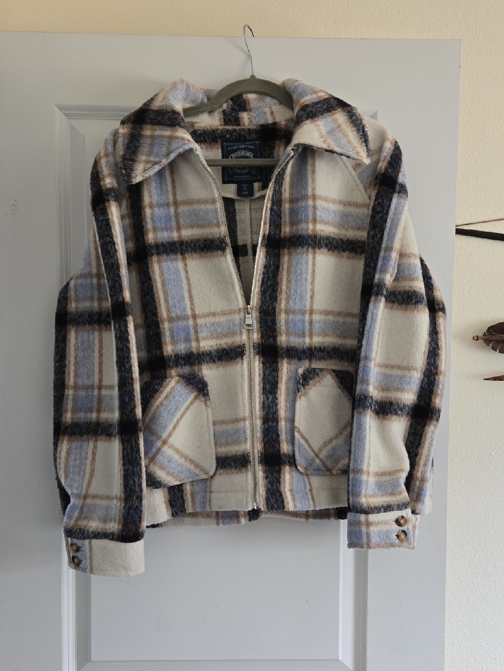 Plaid Zip Jacket